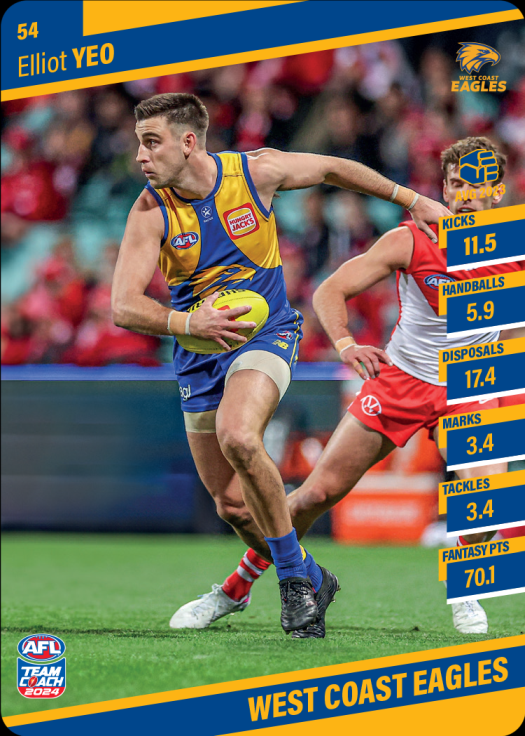 2024 Teamcoach AFL Common Cards - Cards 1 to 100 - Pick Your Card