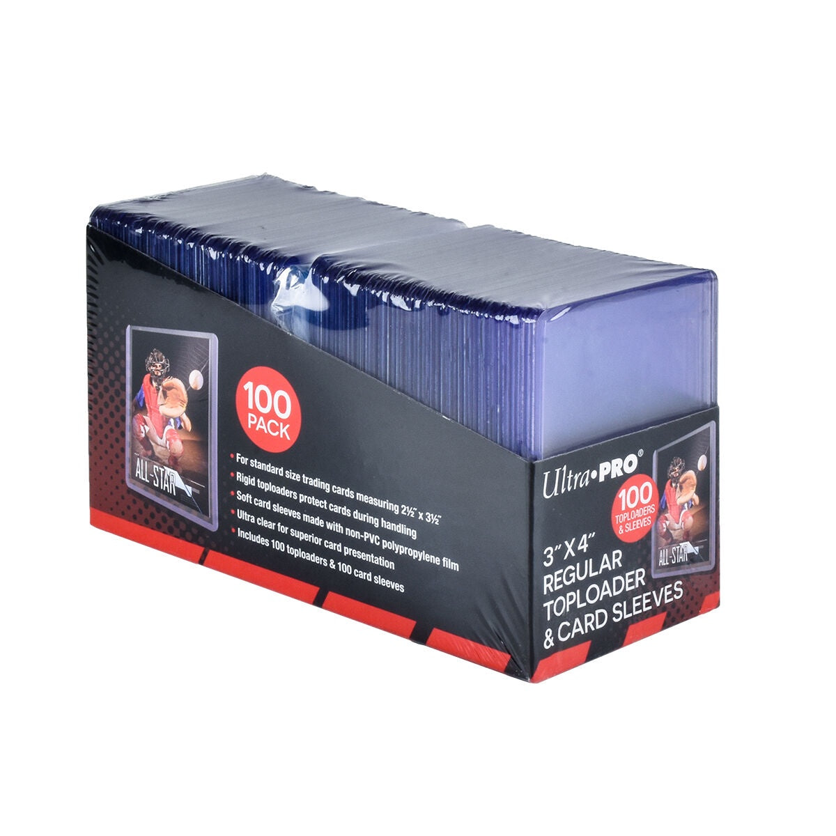 Ultra Pro: 3" x 4" Regular Toploaders & Card Sleeves (100 ct pack)