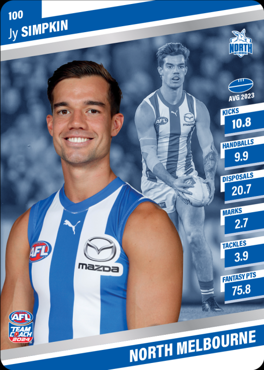 2024 Teamcoach AFL Silver Parallel Cards - Cards 1 to 100 - Pick Your Card