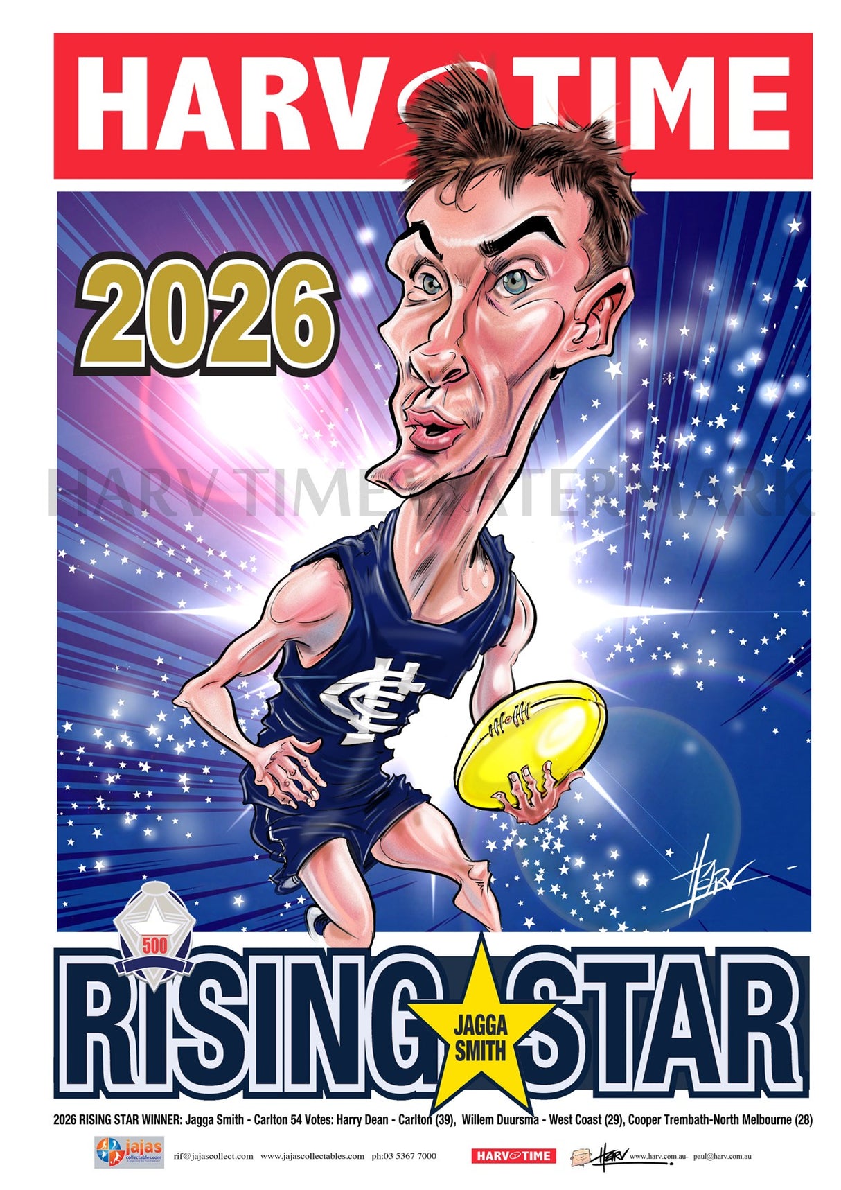 Jagga Smith, Rising Star, Harv Time Poster