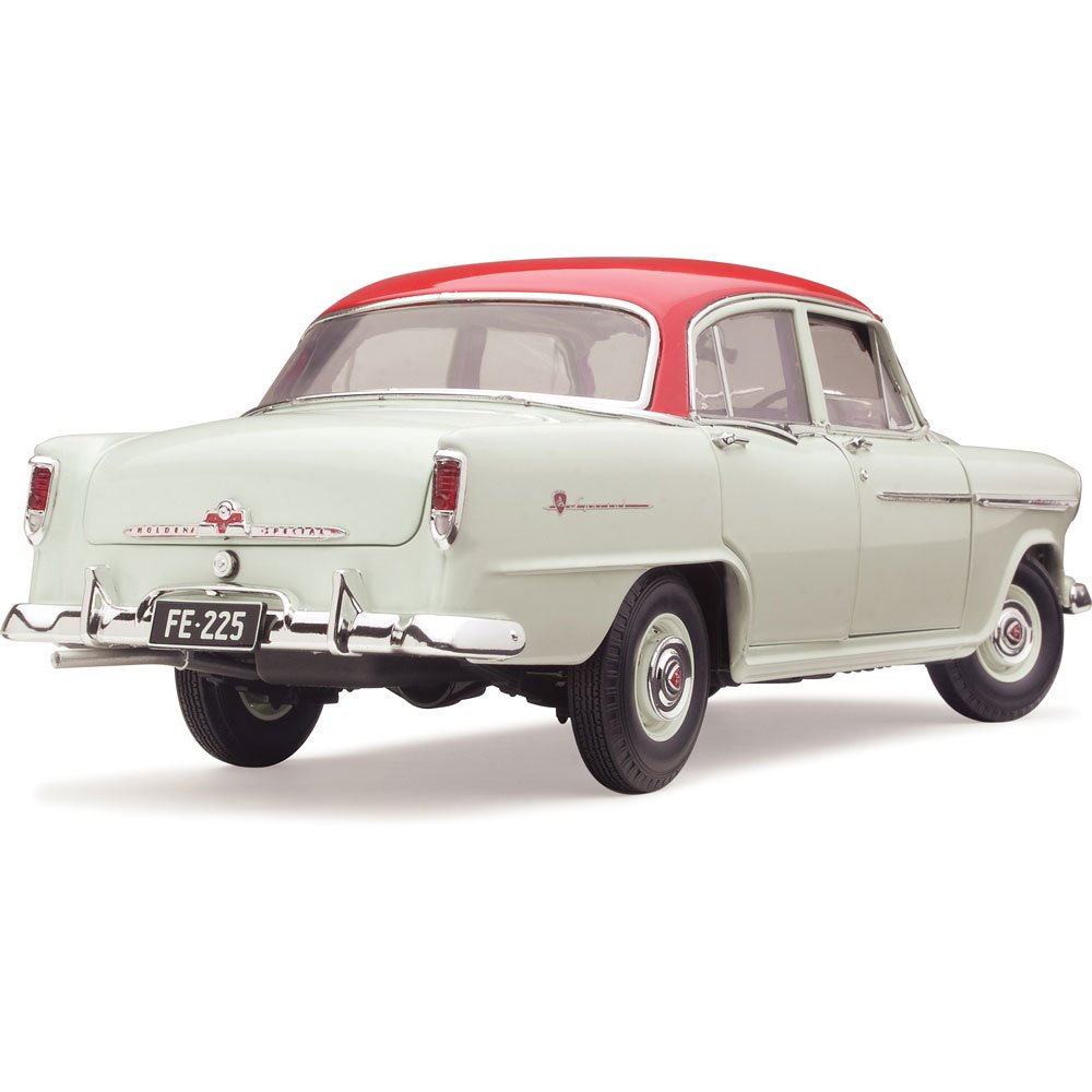 Classic Carlectables Holden FE Special Gypsy Red over Castle Grey, 1:18 Scale Diecast Model Car
