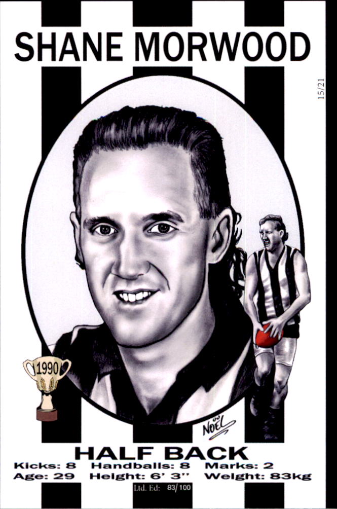 Collingwood Magpies 1990 Premiers Card Set by Noel