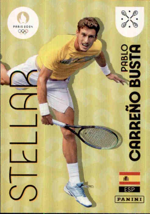 Pablo Carreno Busta, #71, Stellar, 2024 Panini Paris Olympics