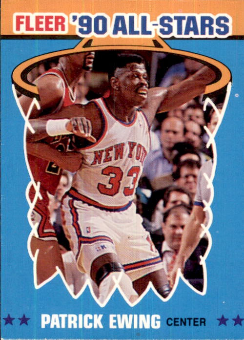 Patrick Ewing, All-Stars Sticker, 1990-91 Fleer Basketball NBA