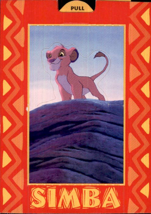 Simba, Pop-Up Card, 1994 Skybox Disney Lion King Series 1