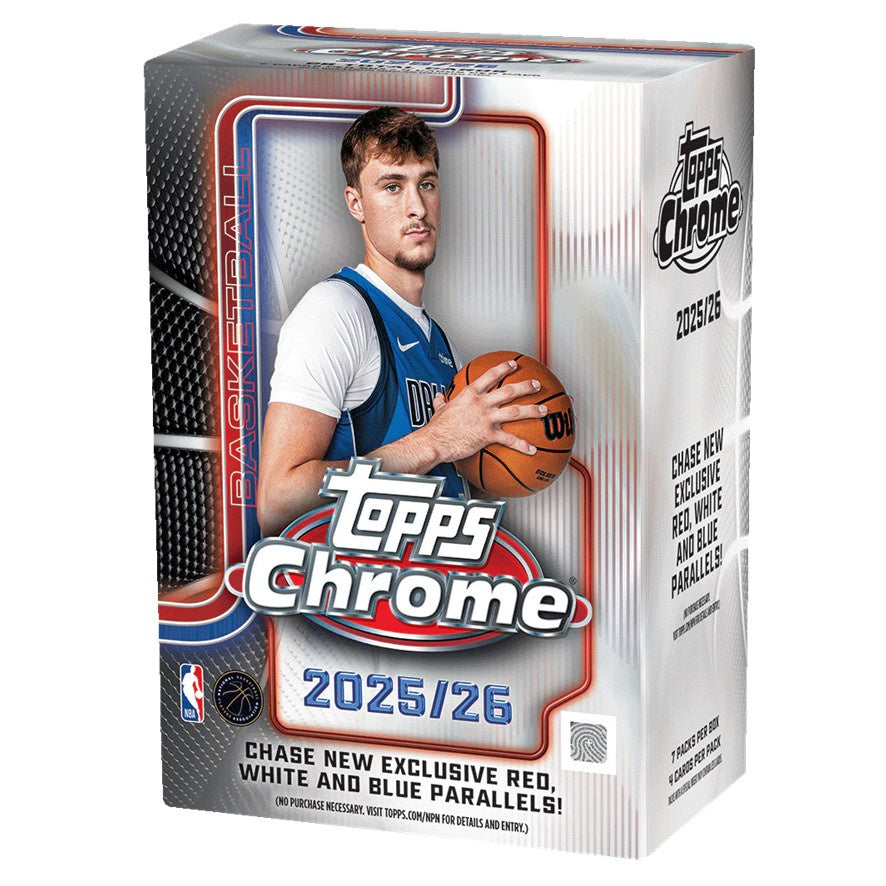 2025-26 Topps Chrome Basketball NBA Value Box / Blaster