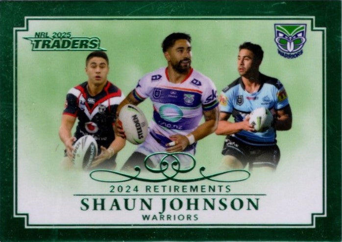 Shaun Johnson, Retirements Case Card, 2025 TLA Traders Titanium NRL