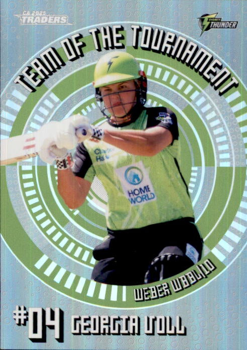 Georgia Voll, Silver Team of the Tournament, 2025-26 TGI TLA CA Cricket Traders