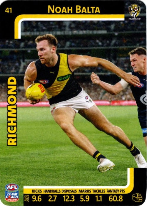 2025 Teamcoach AFL Common Cards - Cards 1 to 100 - Pick Your Card