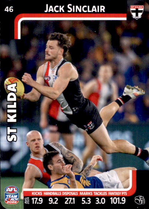 2025 Teamcoach AFL Common Cards - Cards 1 to 100 - Pick Your Card