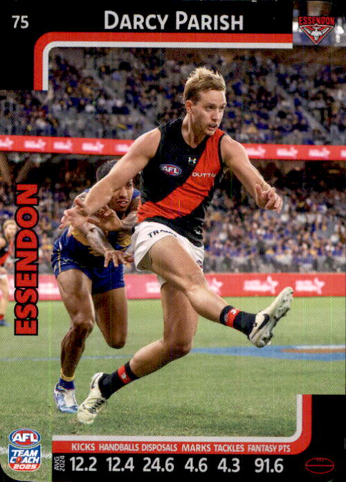 2025 Teamcoach AFL Common Cards - Cards 1 to 100 - Pick Your Card