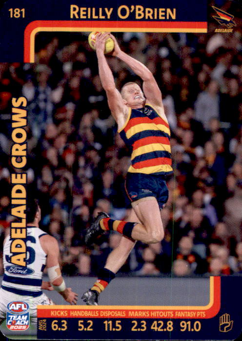 2025 Teamcoach AFL Common Cards - Cards 101 to 198 - Pick Your Card