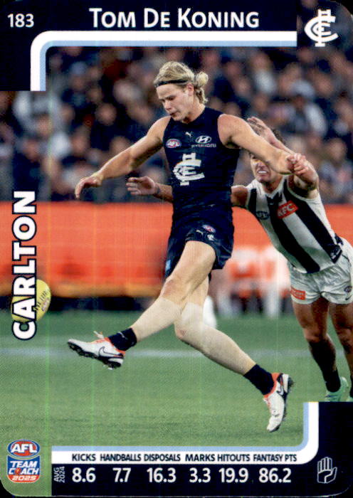 2025 Teamcoach AFL Common Cards - Cards 101 to 198 - Pick Your Card
