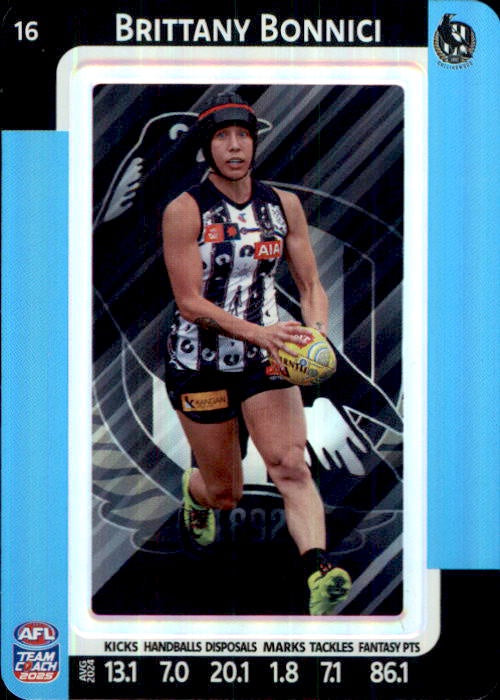 Brittany Bonnici, #16, Blue Parallel, 2025 Teamcoach AFLW