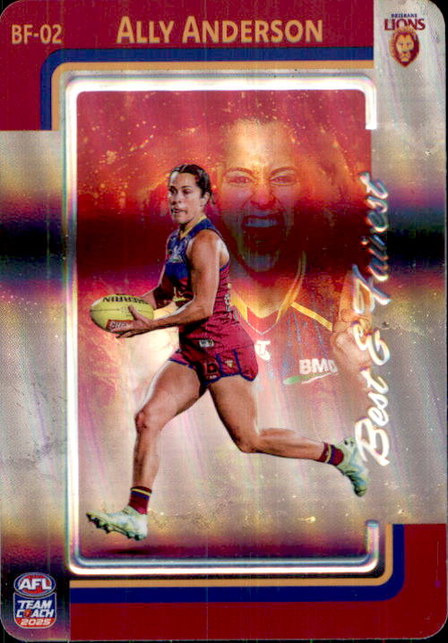 2025 Teamcoach AFLW Best & Fairest Cards - Cards BF-01 to BF-18 - Pick Your Card