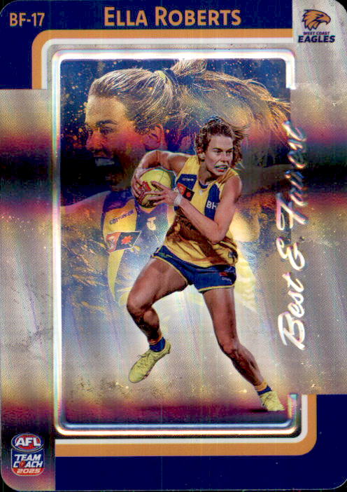 2025 Teamcoach AFLW Best & Fairest Cards - Cards BF-01 to BF-18 - Pick Your Card