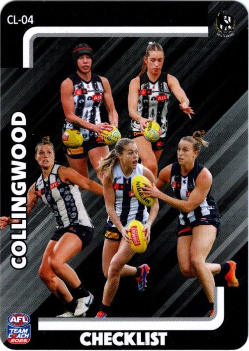 2025 Teamcoach AFLW Checklist Cards - Cards CL-01 to CL-18 - Pick Your Card