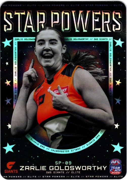 2025 Teamcoach AFLW Star Powers Cards - Cards SP-01 to SP-18 - Pick Your Card