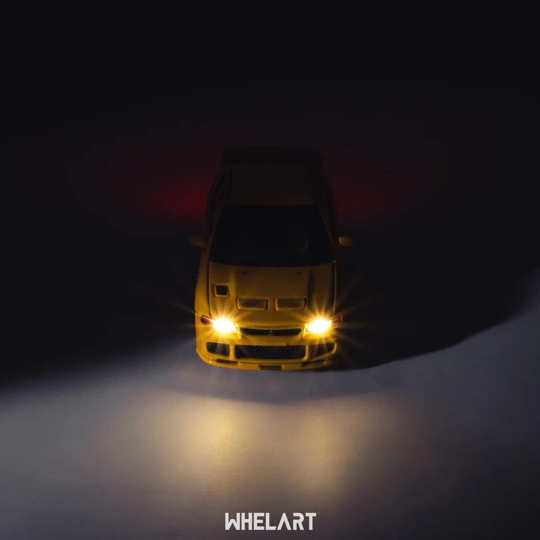 MITSUBISHI Lancer Evolution 3 Yellow, 1:64 Scale Diecast Car