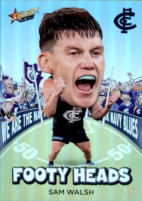 Sam Walsh, FH17, Footy Heads, 2026 Select AFL Footy Stars
