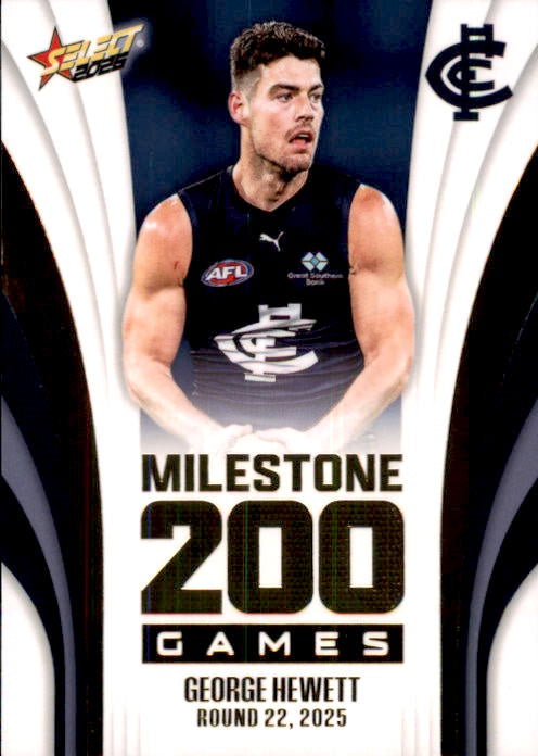 George Hewett, MG15, Milestone, 2026 Select AFL Footy Stars