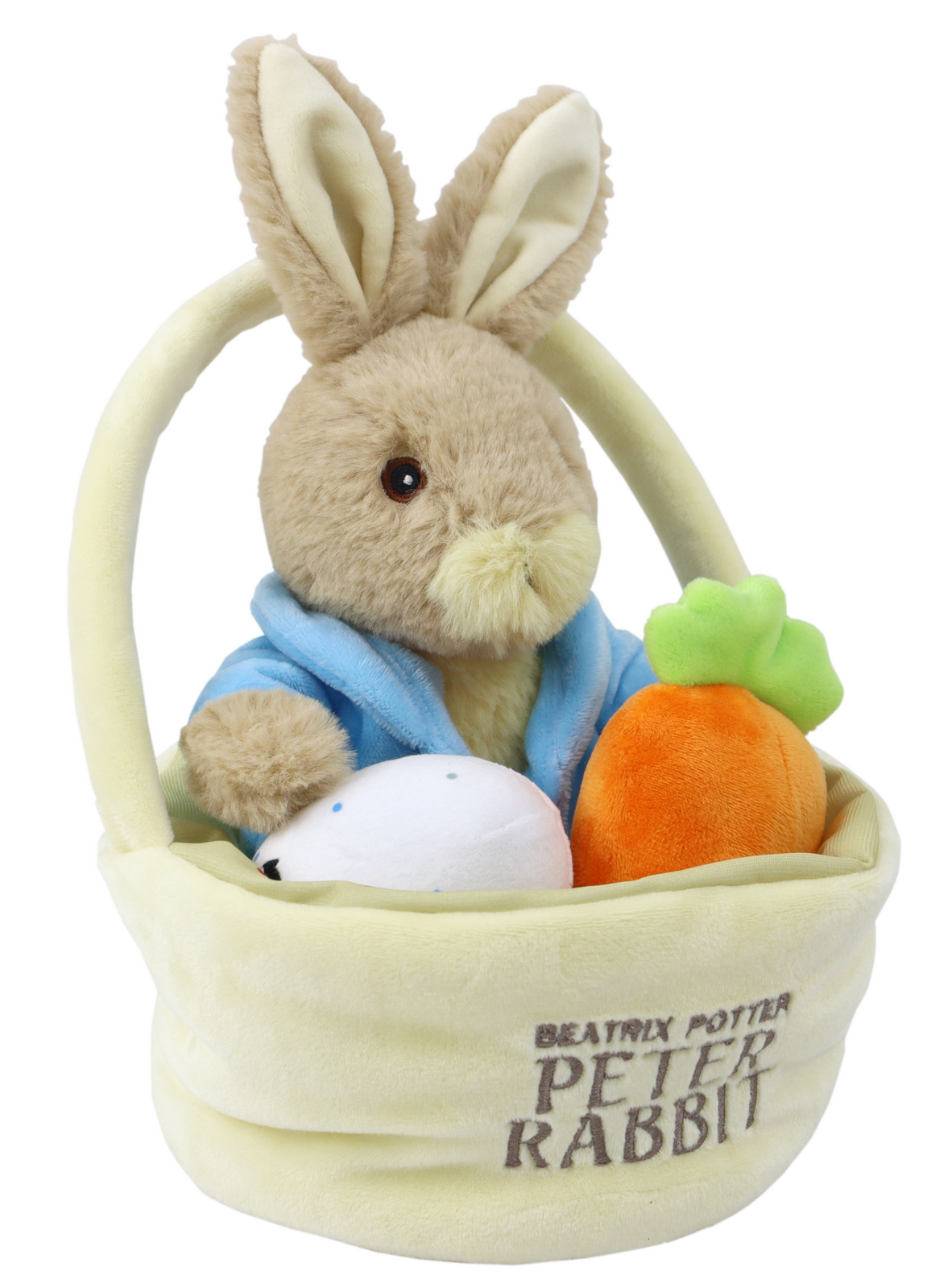 Beatrix Potters Peter Rabbit, Resoftables 9" Plush in Basket