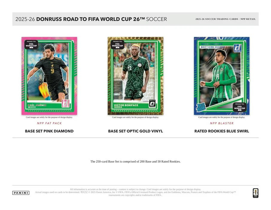 2025-26 Panini Donruss Road to FIFA World Cup Soccer Jumbo Pack