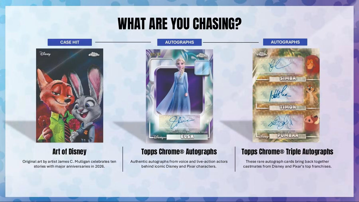 2026 Topps Chrome Disney Mega Box