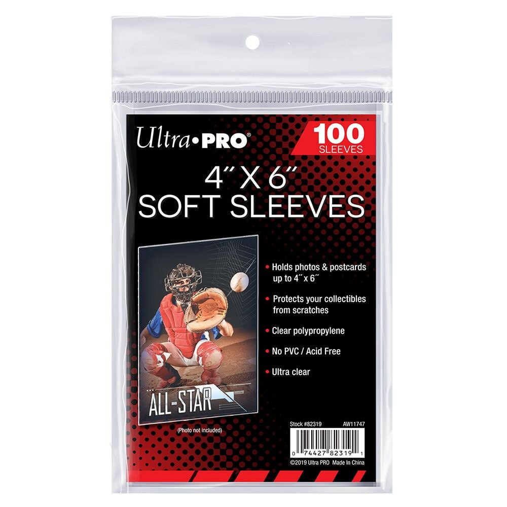 Ultra Pro: 4inch x 6inch Sleeves