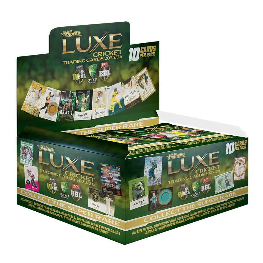 COMBO: 2025-26 TLA CA Cricket Traders Luxe Sealed Box & Traders Album