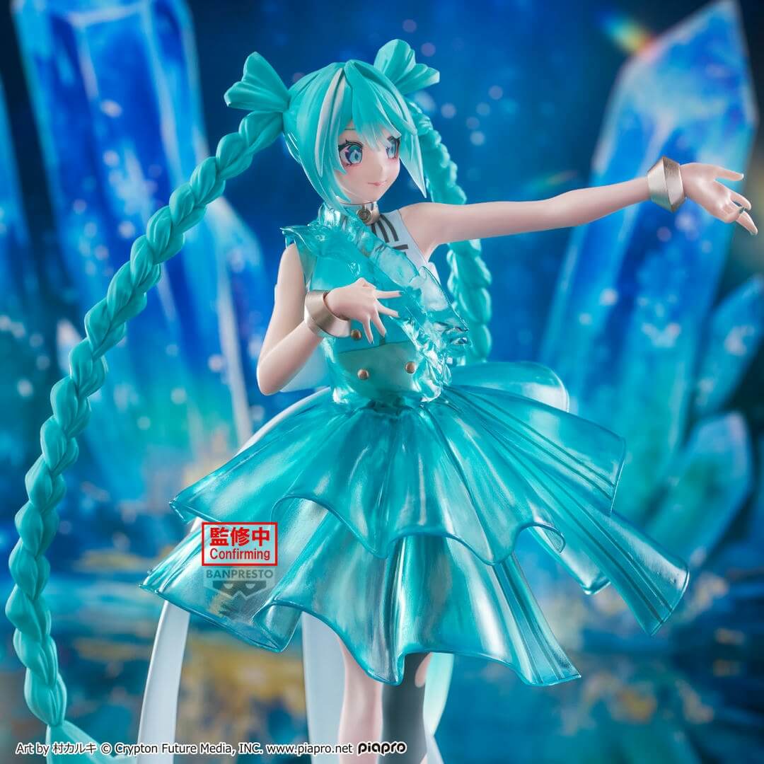 Hatsune Miku Evolve Clearluxe Emerald Gem Figure