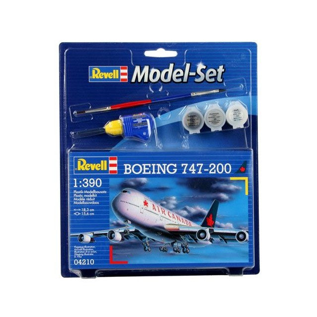 REVELL MODEL SET BOEING 747-200, 1:390 Scale Model Kit