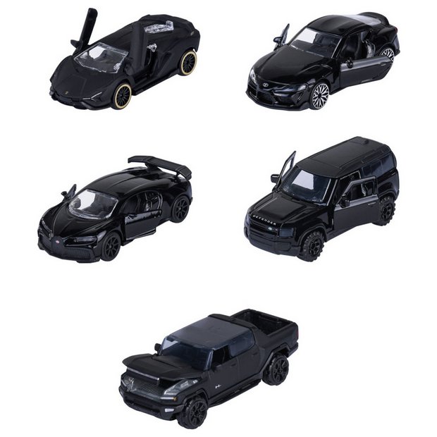 Majorette - Black Edition 5pc Gift Pack, 1:64 Scale Diecast Cars