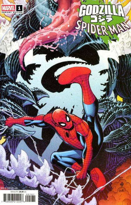 Godzilla vs. Spider-Man #1H Nick Bradshaw Variant Comic