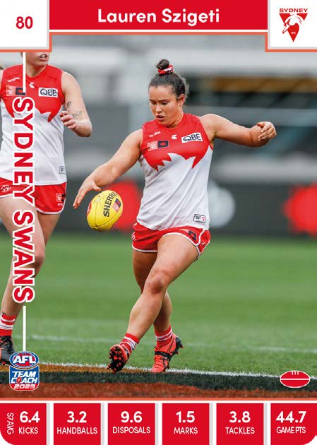 2023 Teamcoach AFLW Common Cards - Cards 1 to 90 - Pick Your Card