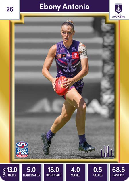 2023 Teamcoach AFLW GOLD Parallel Cards - Cards 1 to 90 - Pick Your Card
