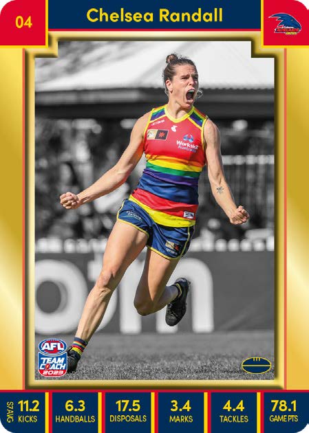 2023 Teamcoach AFLW GOLD Parallel Cards - Cards 1 to 90 - Pick Your Card
