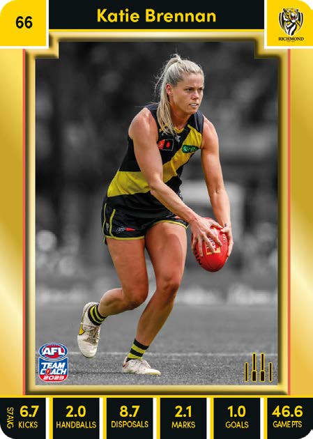 2023 Teamcoach AFLW GOLD Parallel Cards - Cards 1 to 90 - Pick Your Card