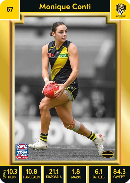 2023 Teamcoach AFLW GOLD Parallel Cards - Cards 1 to 90 - Pick Your Card