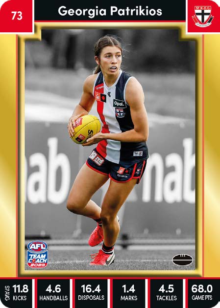 2023 Teamcoach AFLW GOLD Parallel Cards - Cards 1 to 90 - Pick Your Card