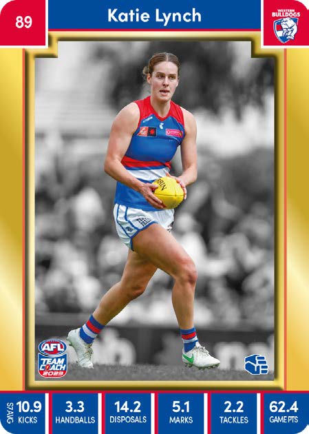 2023 Teamcoach AFLW GOLD Parallel Cards - Cards 1 to 90 - Pick Your Card