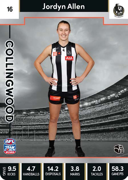 2023 Teamcoach AFLW Silver Parallel Cards - Cards 1 to 90 - Pick Your Card