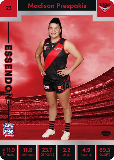 2023 Teamcoach AFLW Silver Parallel Cards - Cards 1 to 90 - Pick Your Card