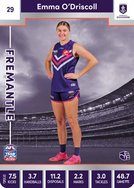 2023 Teamcoach AFLW Silver Parallel Cards - Cards 1 to 90 - Pick Your Card
