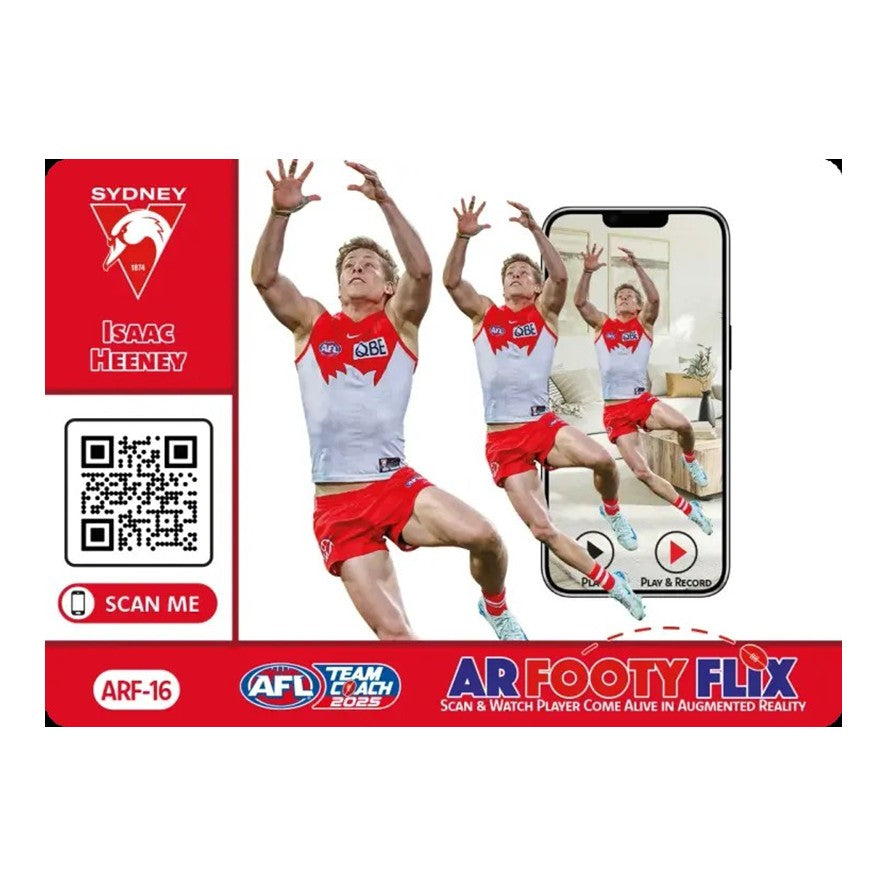 2025 Teamcoach AFL, AR Footy Flix Cards - Cards ARF-01 to ARF-18 - Pick Your Card