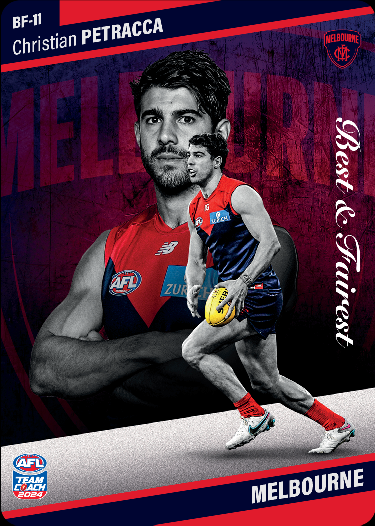 Christian Petracca, BF-11, Best & Fairest, 2024 Teamcoach AFL