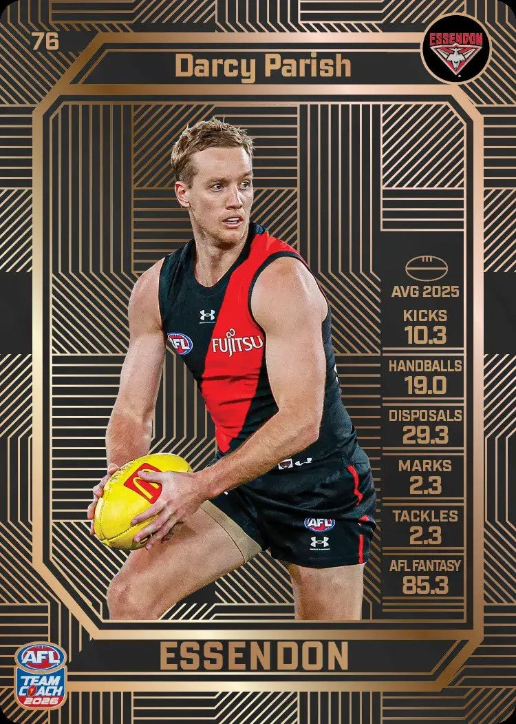 Darcy Parish, #77, Bronze, 2026 Teamcoach AFL