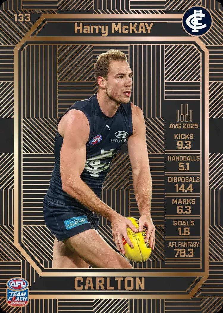 Harry McKay, #133, Bronze, 2026 Teamcoach AFL