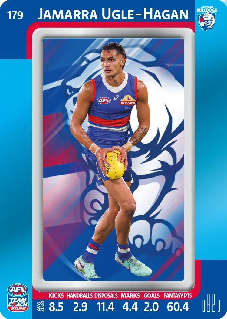 Jamarra Ugle-Hagan, #179, Blue Parallel, 2025 Teamcoach AFL
