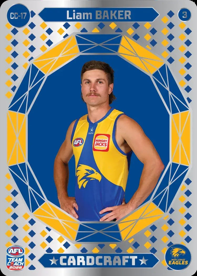 Liam Baker, CC-17-3, Card Craft, 2026 Teamcoach AFL